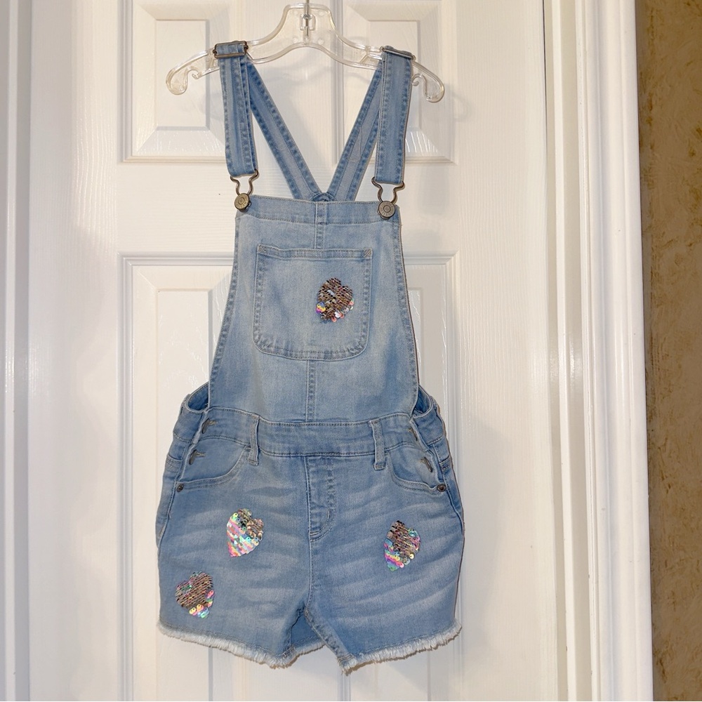 {Justice} Sequin Shortalls